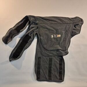 ThunderShirt Thunder Mutts XL Dog Anxiety Jacket Gray Fleece hook loop Strap GUC